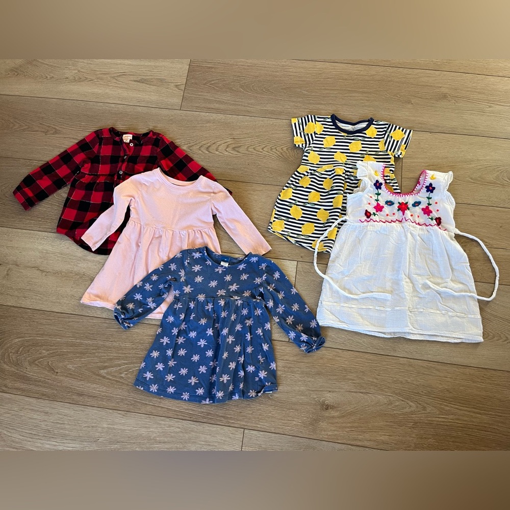 Girls 24 Months/2T Clothes Bundle 48 Pieces Cat & Jack, Carters, Old Navy